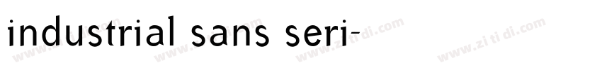 industrial sans seri字体转换